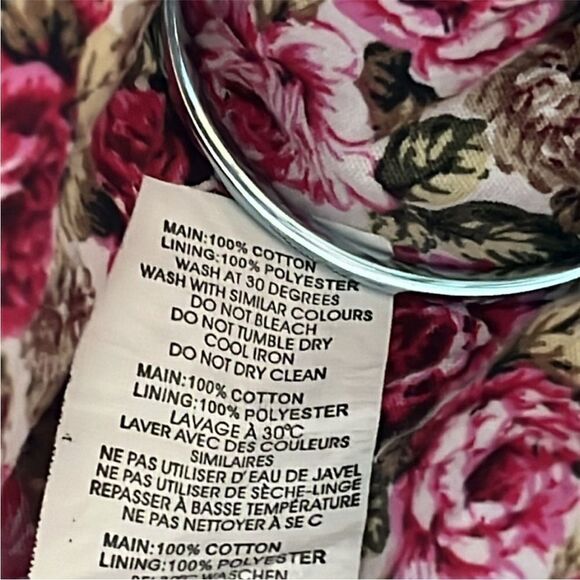 Nasty Gal Floral Print Balloon Sleevee Ruched Mini Dress. Size 6. - Picture 11 of 11